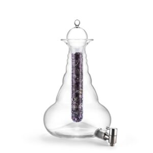 Karaffe Univers 10 Liter Blume des Lebens in Platin