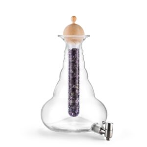 Karaffe Univers 10 Liter Blume des Lebens in Platin