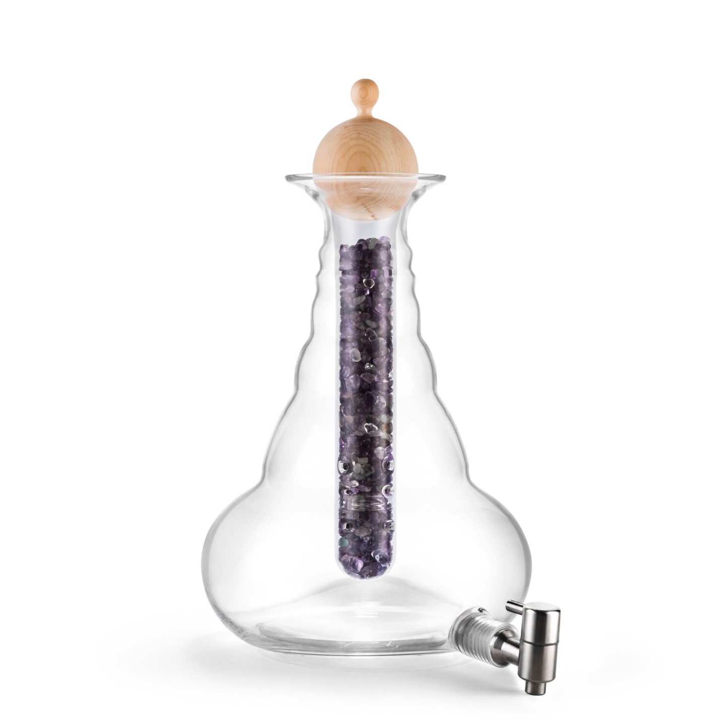 Karaffe Univers 10 Liter Blume des Lebens in Platin